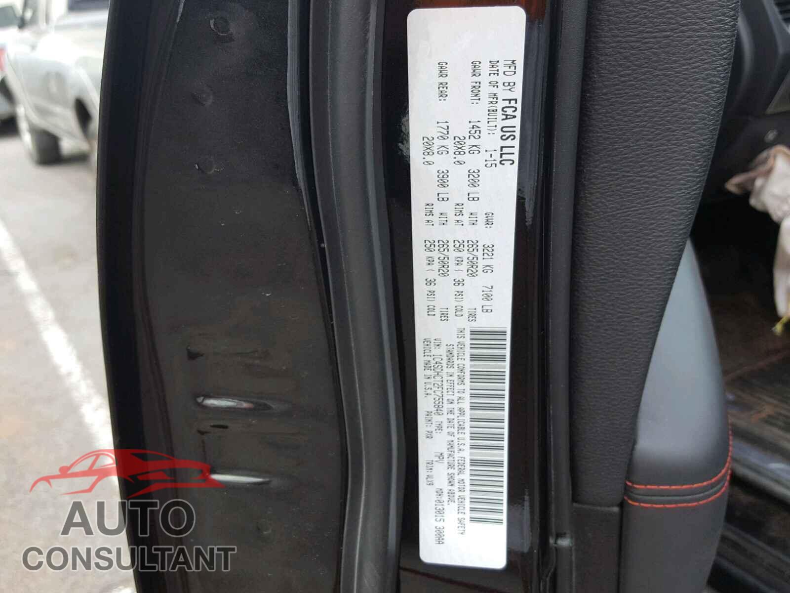 DODGE DURANGO 2015 - 1C4SDHCT2FC755840