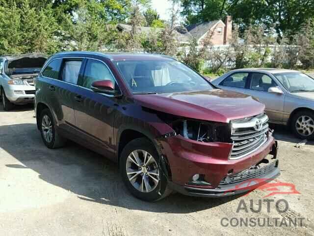 TOYOTA HIGHLANDER 2015 - 5TDJKRFH1FS123330
