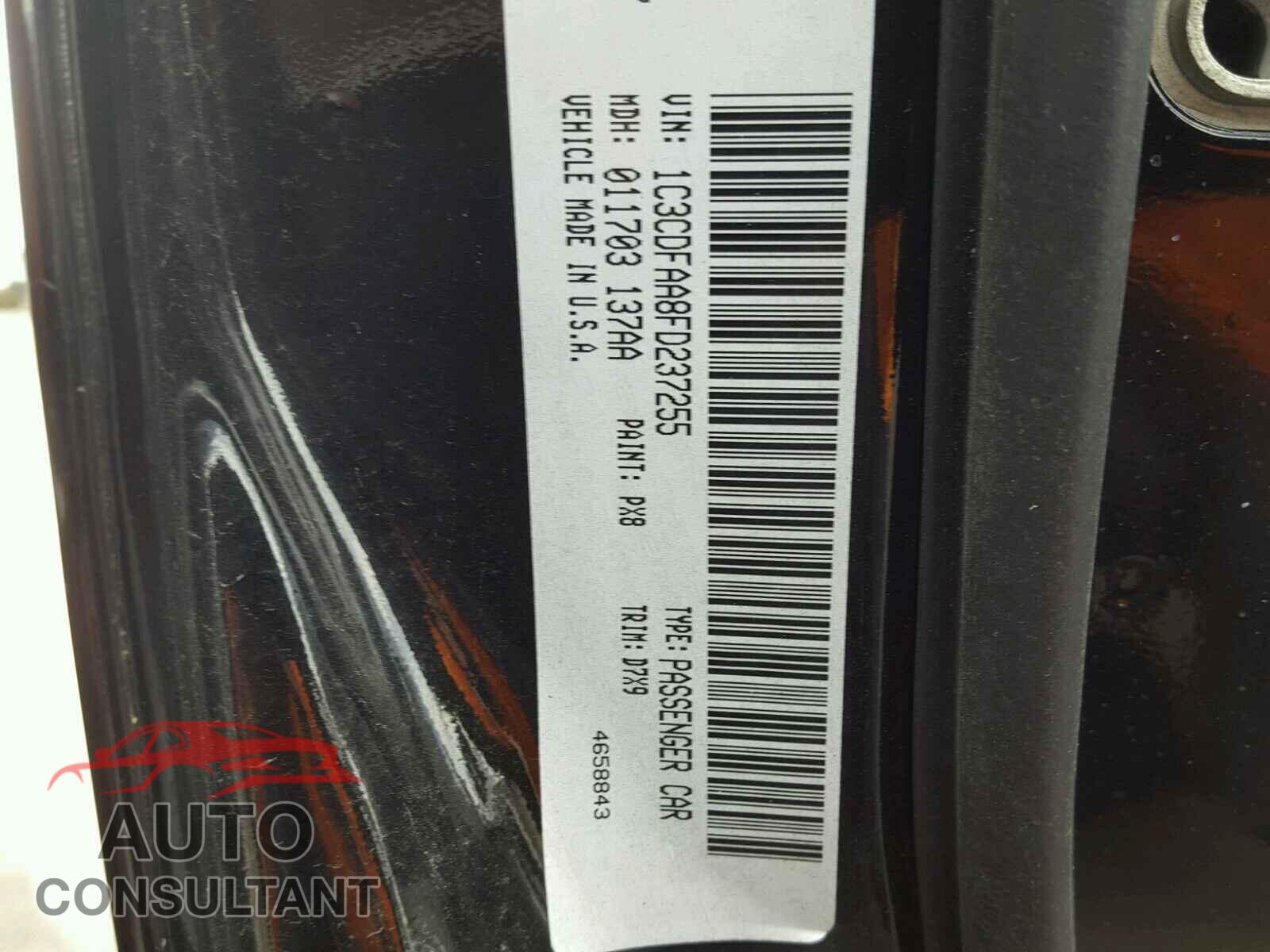 DODGE DART 2015 - 1C3CDFAA8FD237255