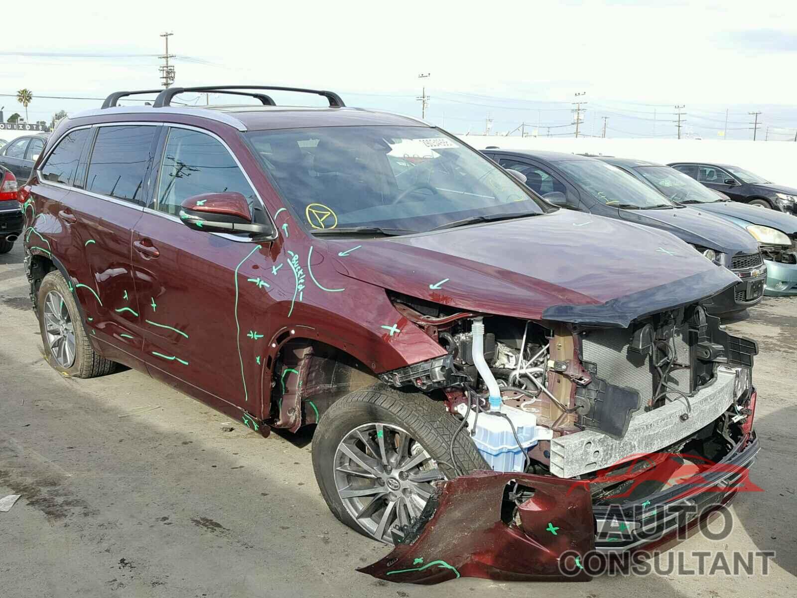 TOYOTA HIGHLANDER 2017 - 5TDJZRFH9HS480737