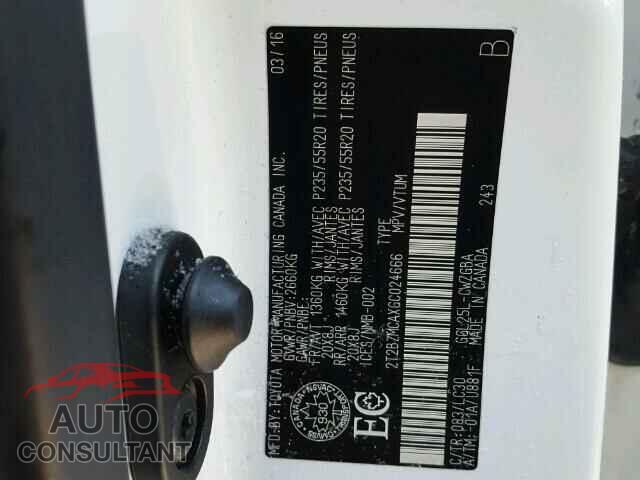 LEXUS RX350 2016 - 2T2BZMCAXGC024666