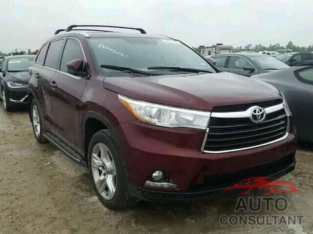 TOYOTA HIGHLANDER 2016 - 5TDYKRFHXGS124539