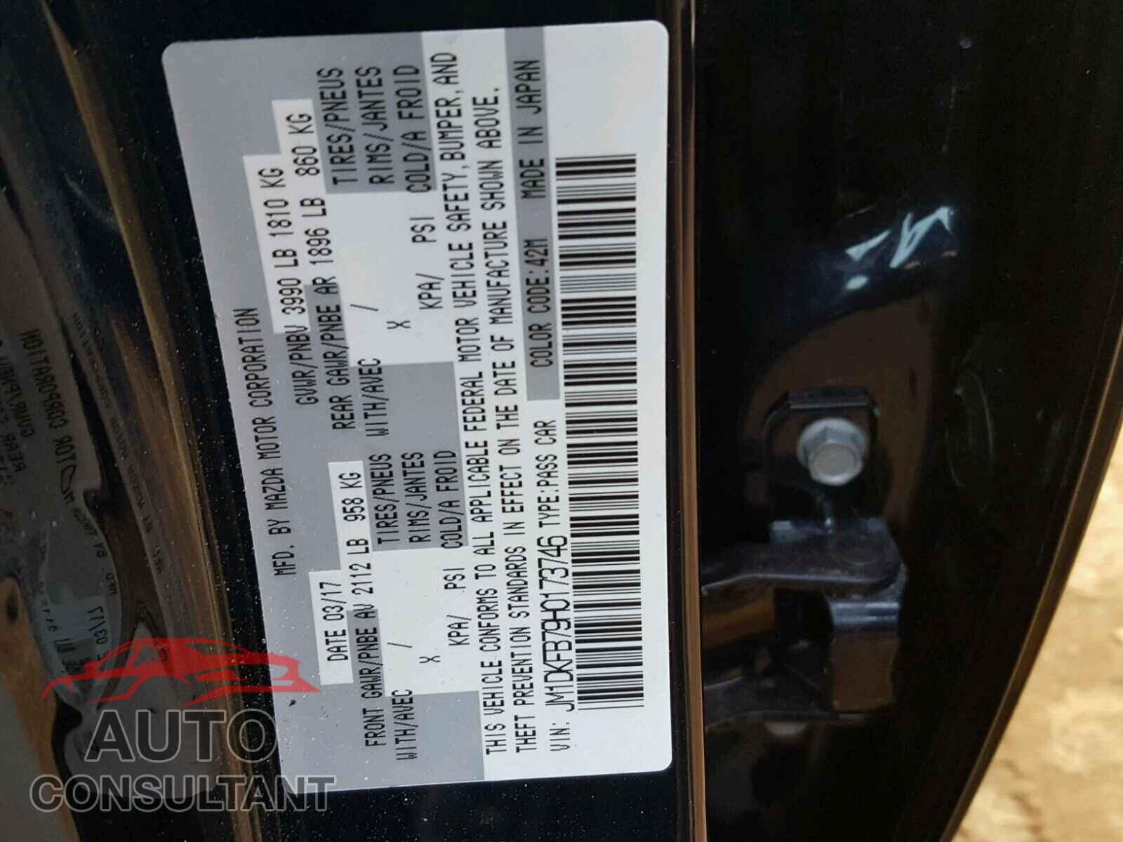 MAZDA CX-3 2017 - JM1DKFB79H0173746