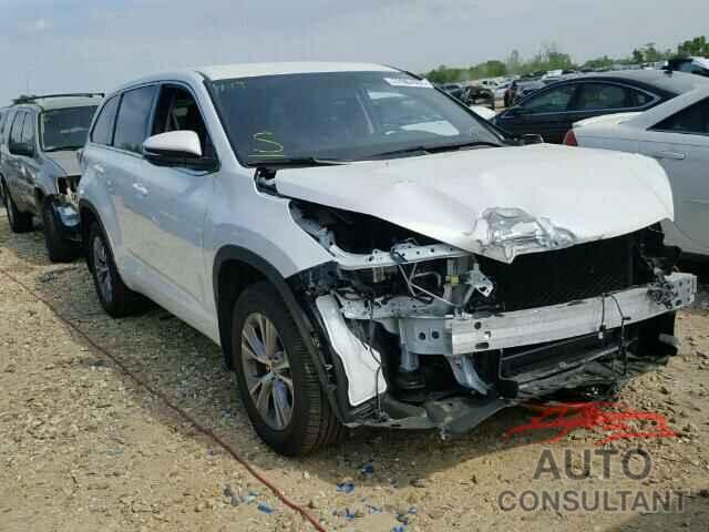 TOYOTA HIGHLANDER 2016 - 5TDBKRFH2GS318844