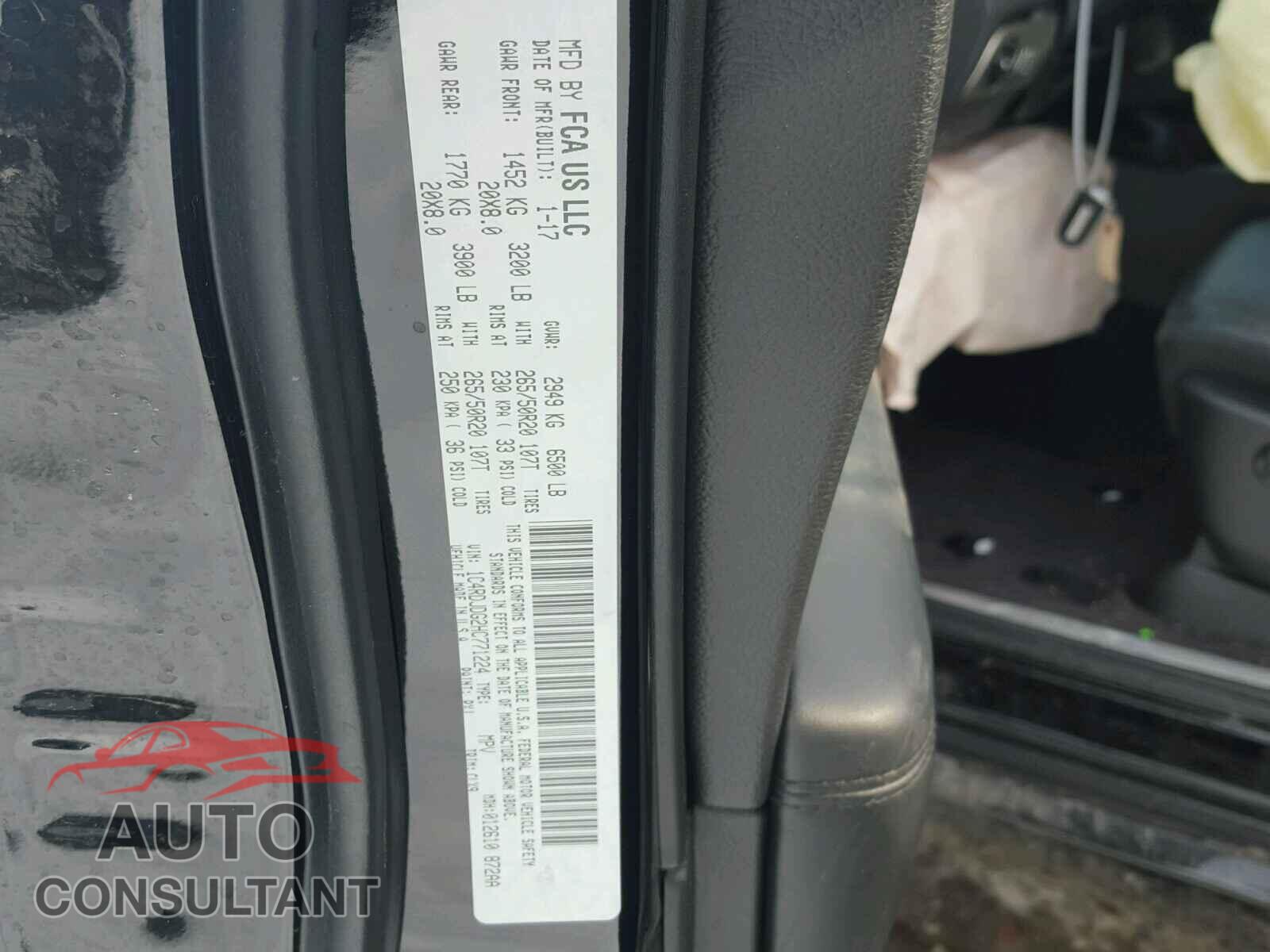 DODGE DURANGO 2017 - 1C4RDJDG2HC771224