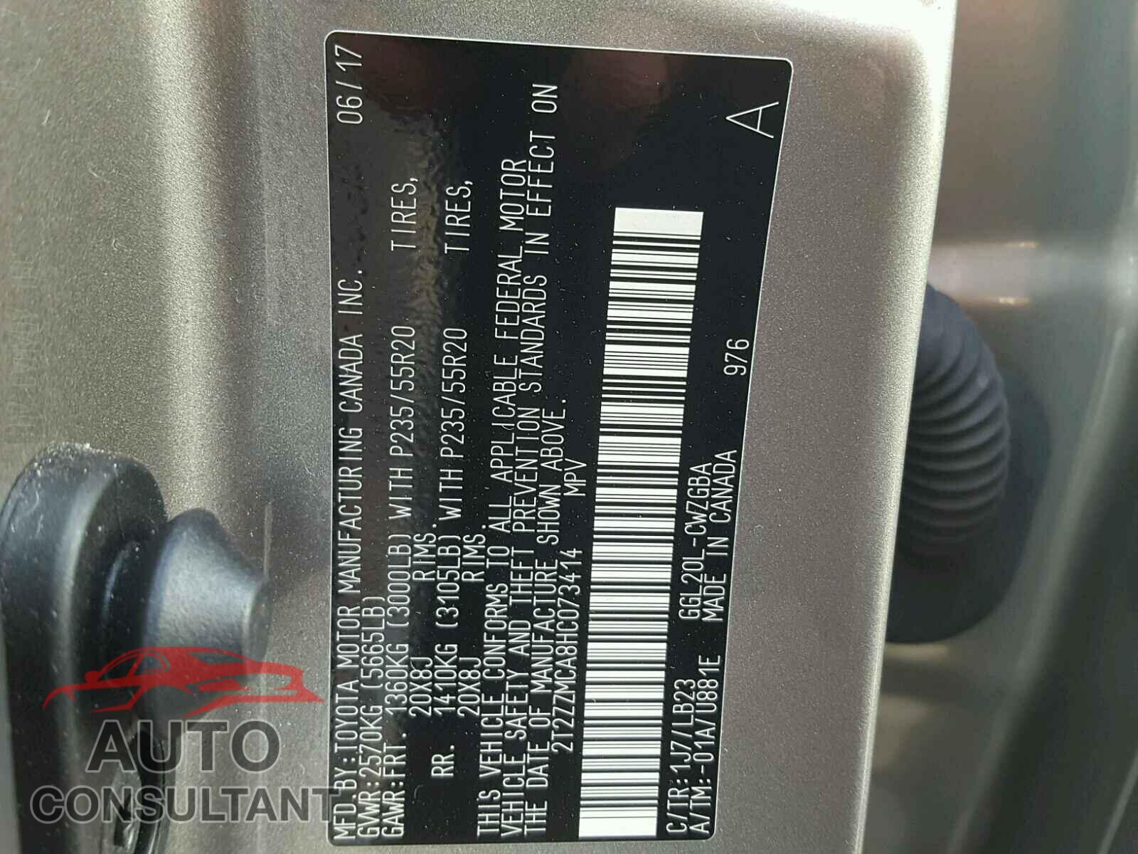 LEXUS RX350 2017 - 2T2ZZMCA8HC073414