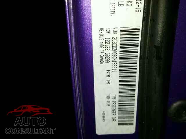 DODGE CHALLENGER 2016 - 2C3CDZAG0GH158611