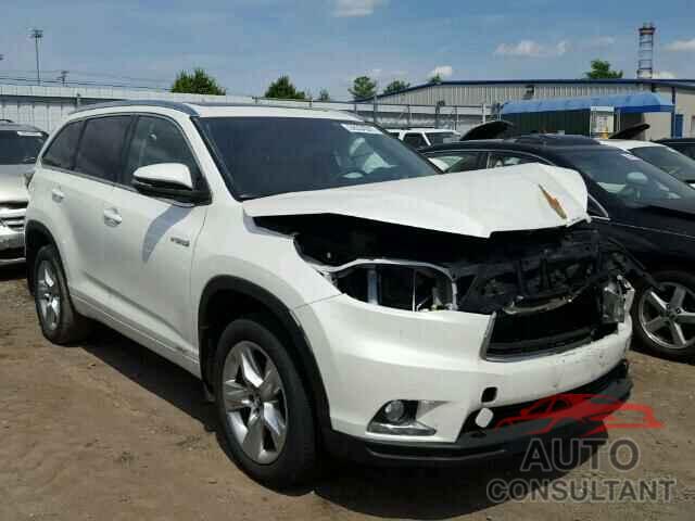 TOYOTA HIGHLANDER 2016 - 5TDDCRFH5GS014185