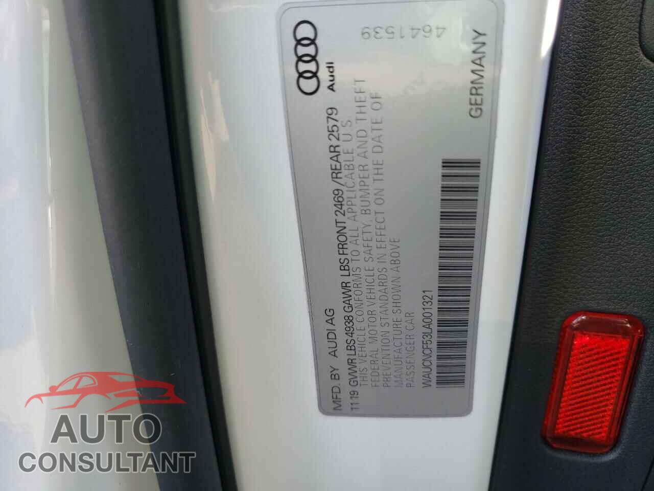 AUDI A5 2020 - WAUCNCF53LA001321