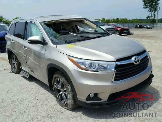 TOYOTA HIGHLANDER 2016 - 5TDJKRFH7GS245661