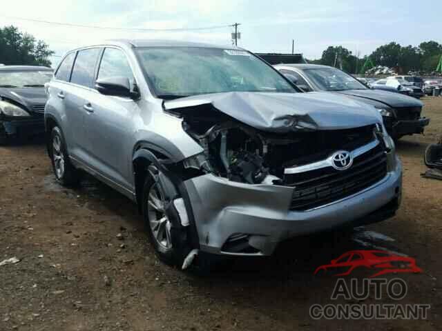 TOYOTA HIGHLANDER 2015 - 5TDBKRFH9FS075399