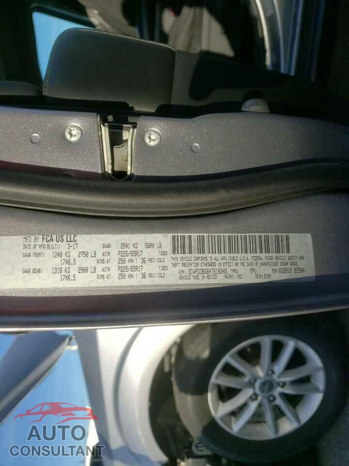 DODGE JOURNEY 2017 - 3C4PDDBG6HT618345