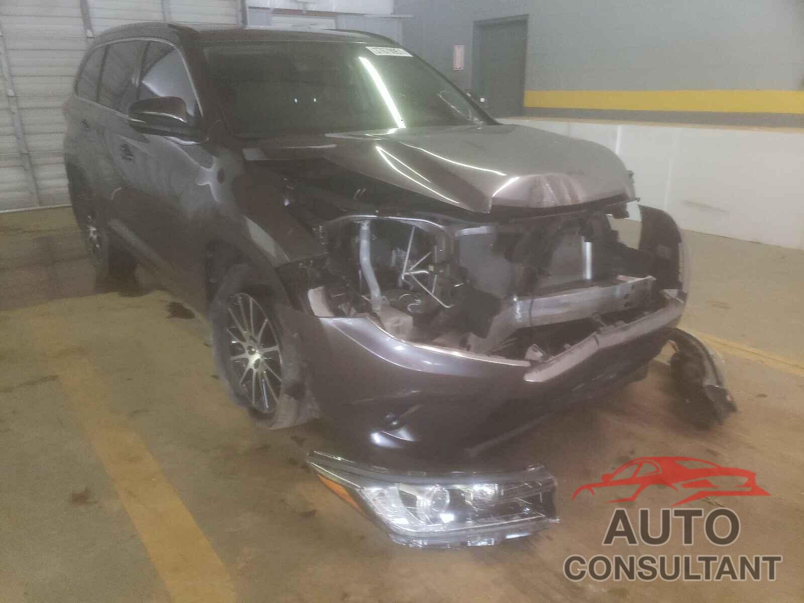 TOYOTA HIGHLANDER 2018 - 5TDKZRFH6JS540547