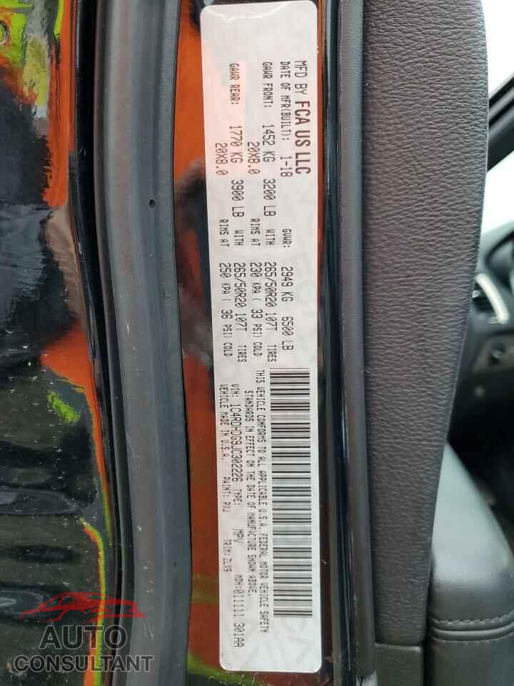DODGE DURANGO 2018 - 1C4RDHDG9JC302226