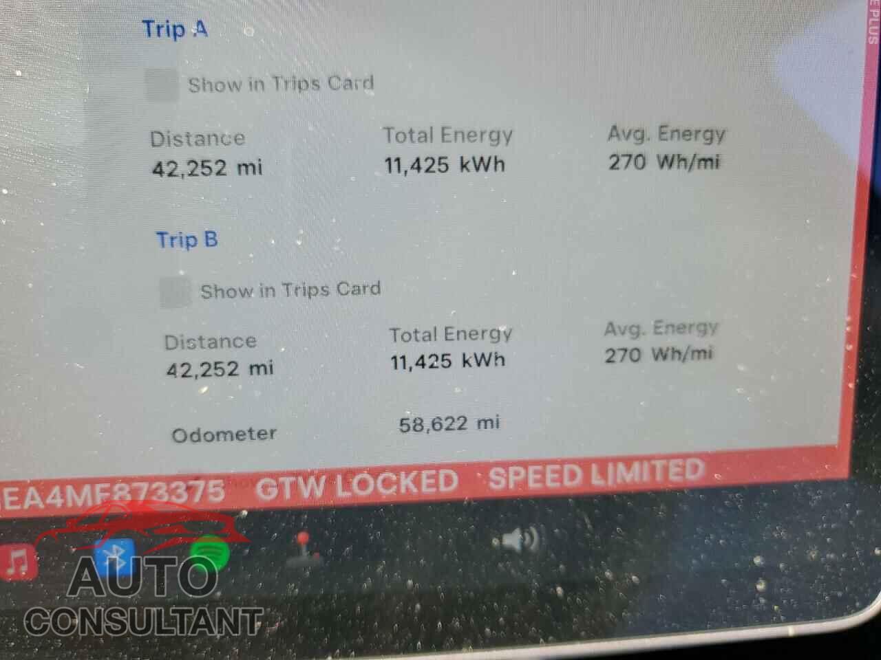 TESLA MODEL 3 2021 - 5YJ3E1EA4MF873375