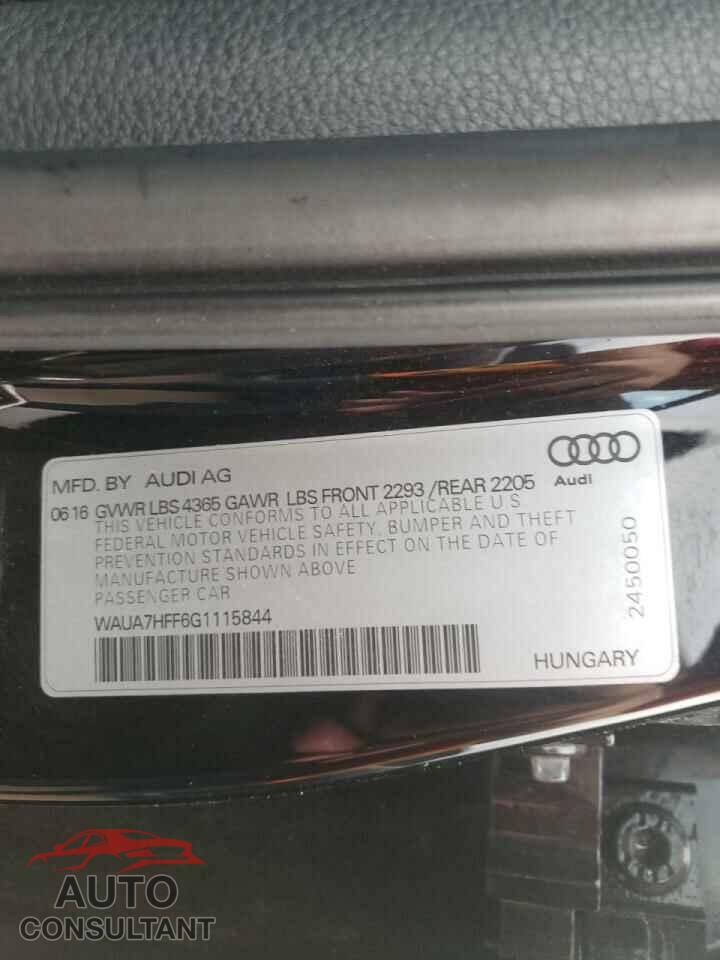 AUDI A3 2016 - WAUA7HFF6G1115844