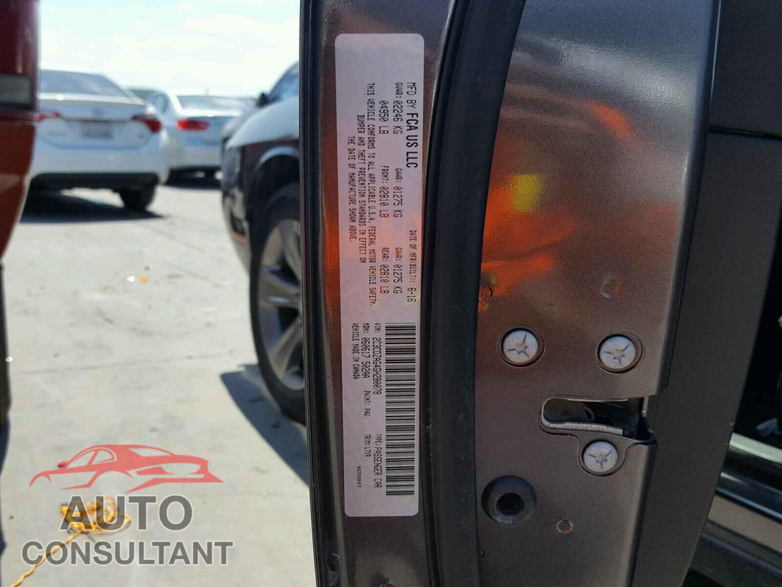 DODGE CHALLENGER 2016 - 2C3CDZAG4GH280078
