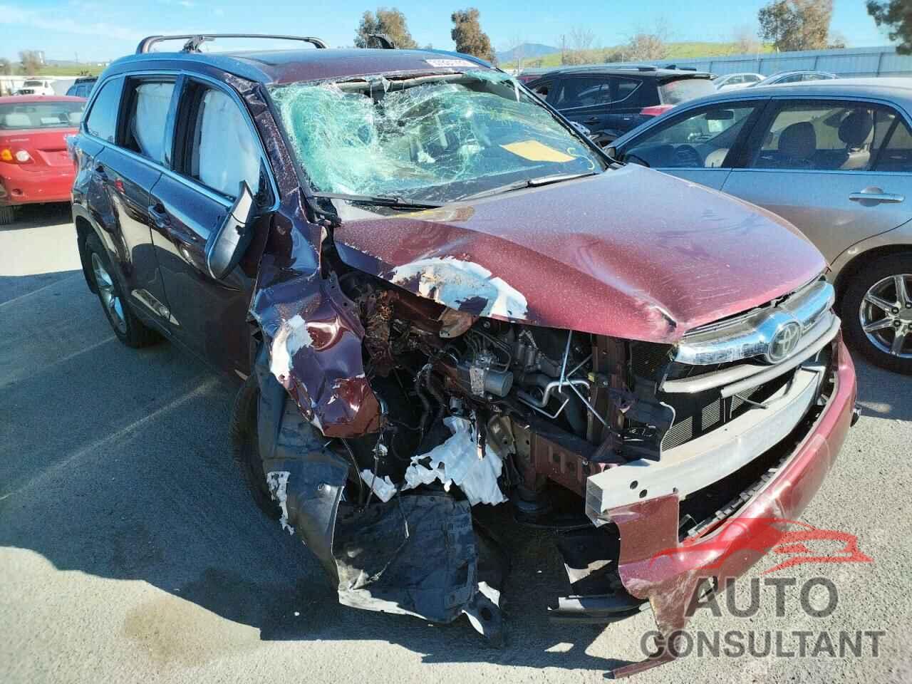 TOYOTA HIGHLANDER 2016 - 5TDDKRFH2GS337211