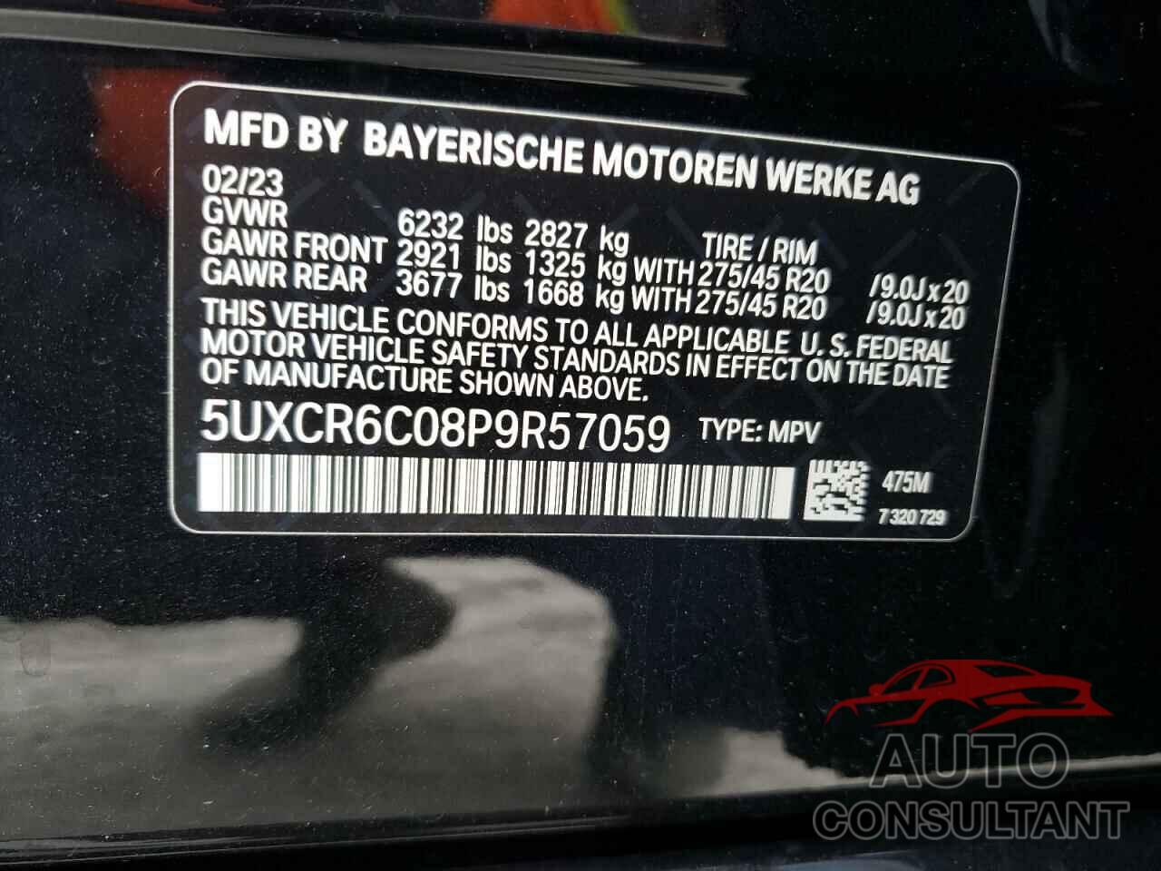 BMW X5 2023 - 5UXCR6C08P9R57059