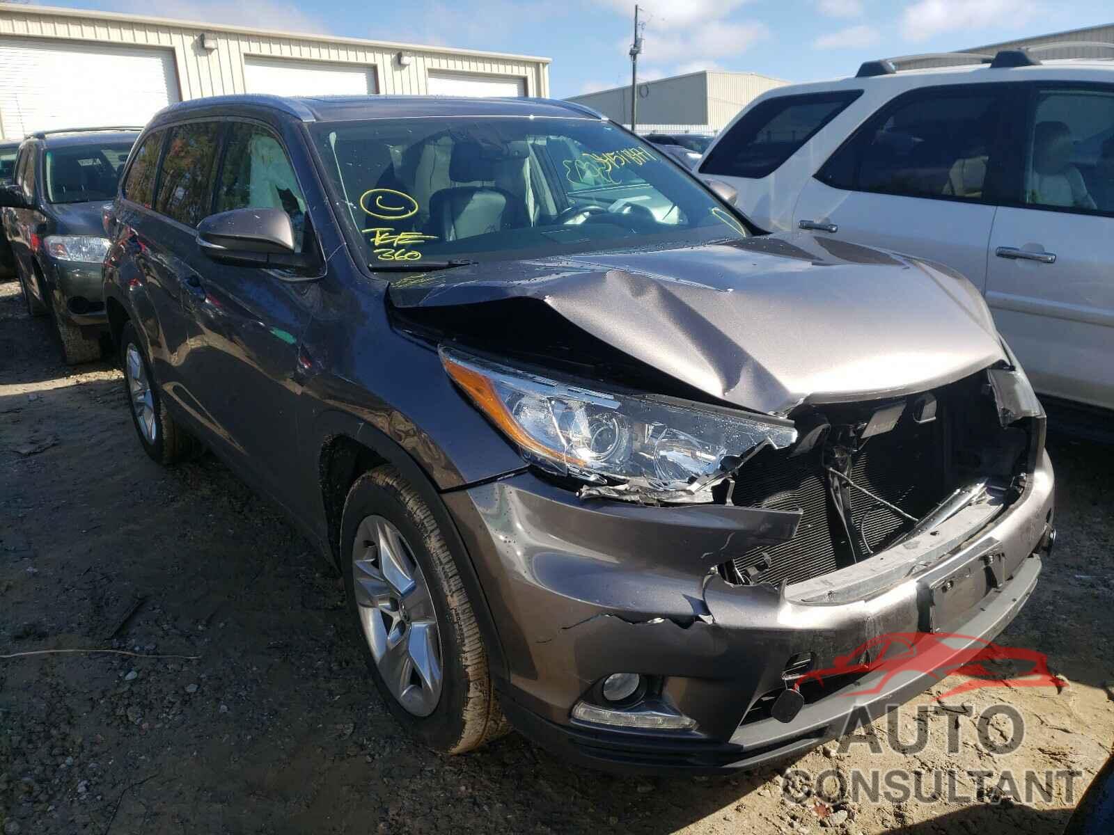 TOYOTA HIGHLANDER 2016 - 5TDYKRFH6GS146621