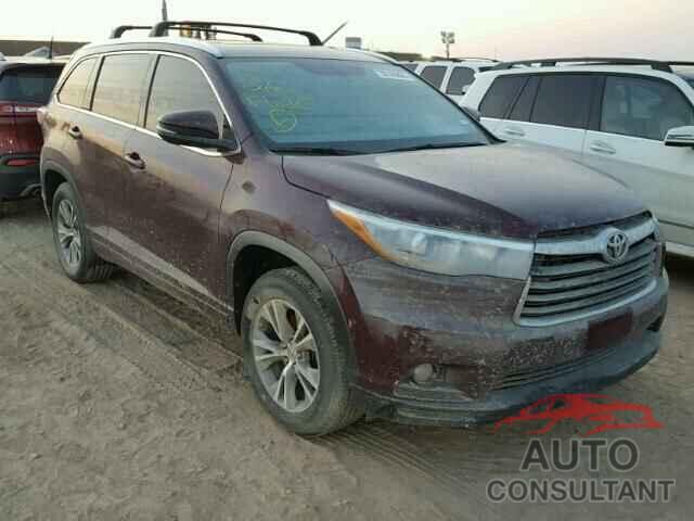 TOYOTA HIGHLANDER 2015 - 5TDKKRFH8FS075636