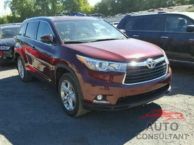 TOYOTA HIGHLANDER 2015 - 5TDDKRFH5FS191546