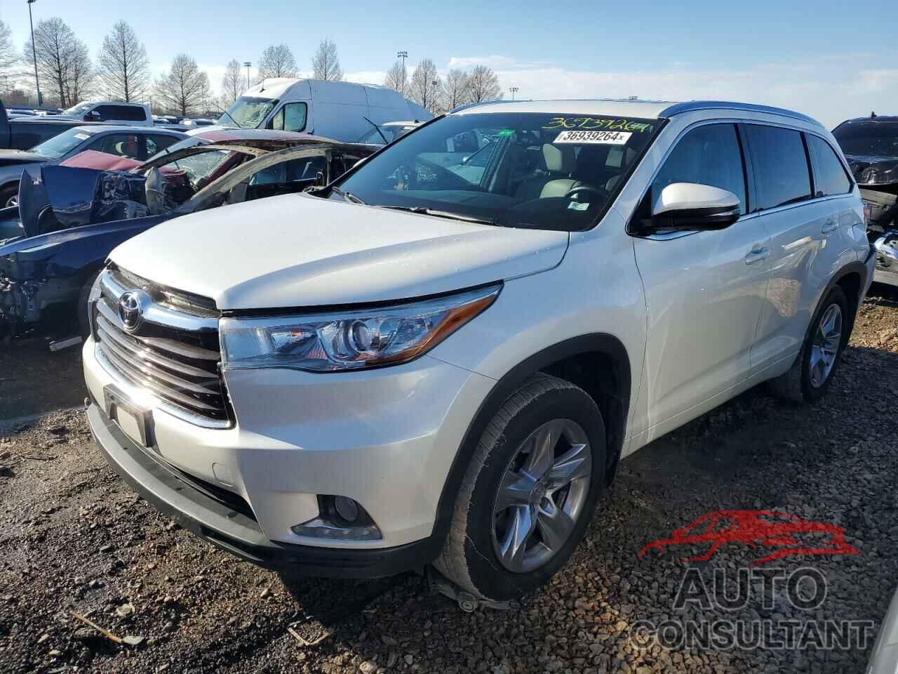 TOYOTA HIGHLANDER 2015 - 5TDDKRFH3FS074869