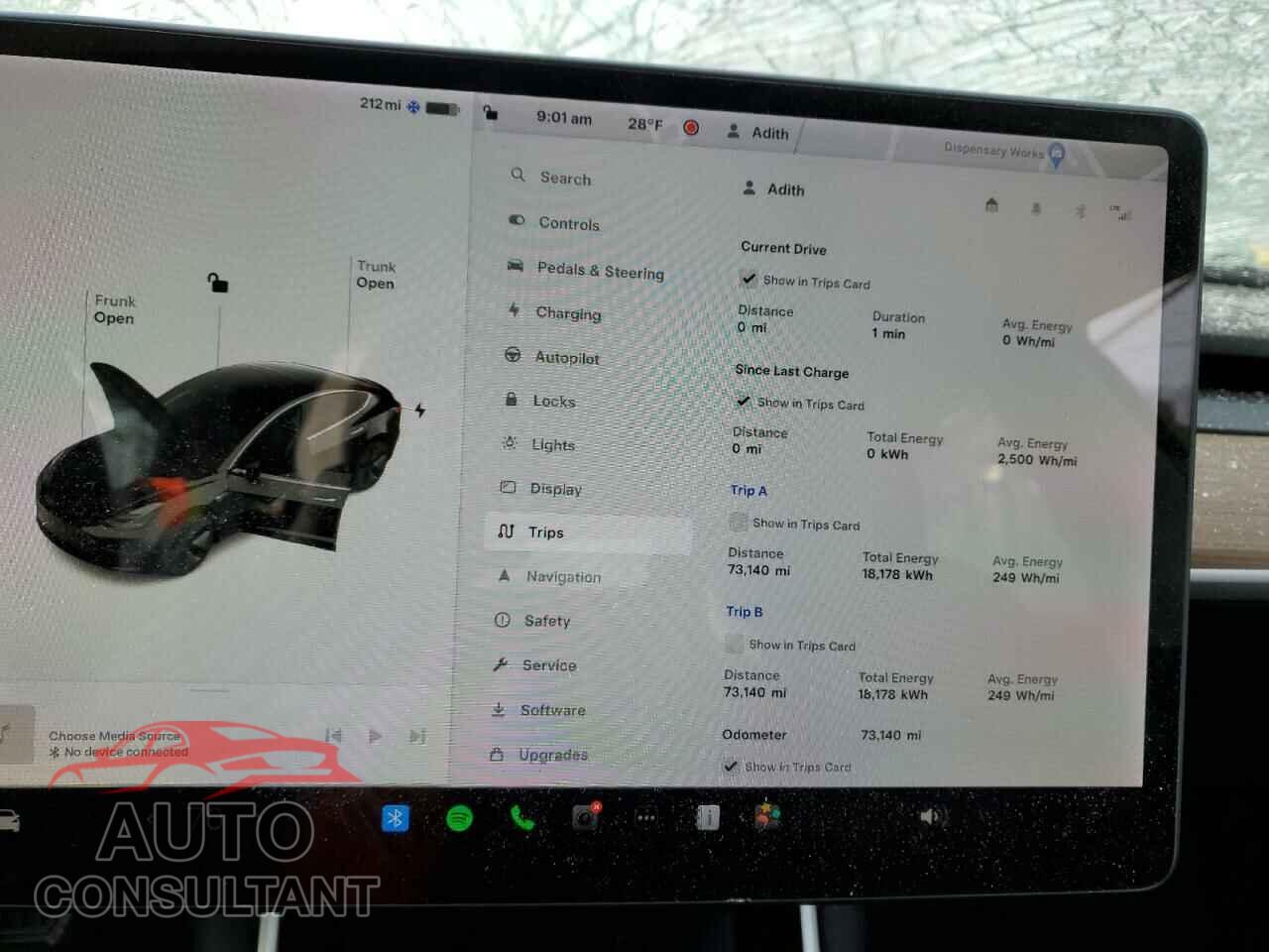 TESLA MODEL 3 2019 - 5YJ3E1EA0KF324236