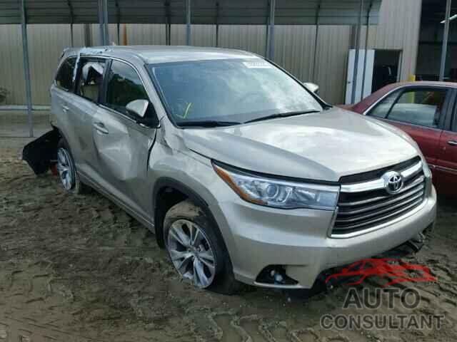 TOYOTA HIGHLANDER 2015 - 5TDZKRFH2FS041254