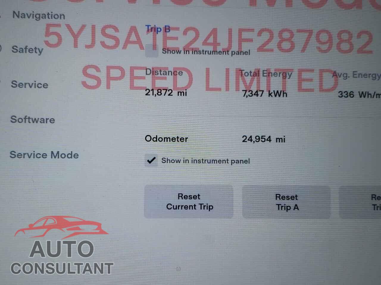 TESLA MODEL S 2018 - 5YJSA1E24JF287982