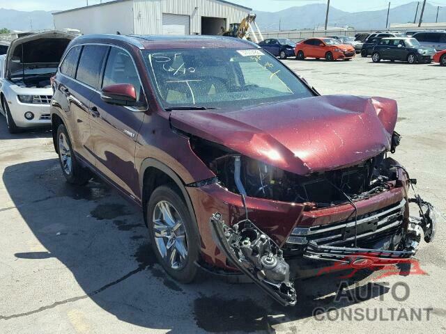 TOYOTA HIGHLANDER 2018 - 5TDDGRFH2JS037855