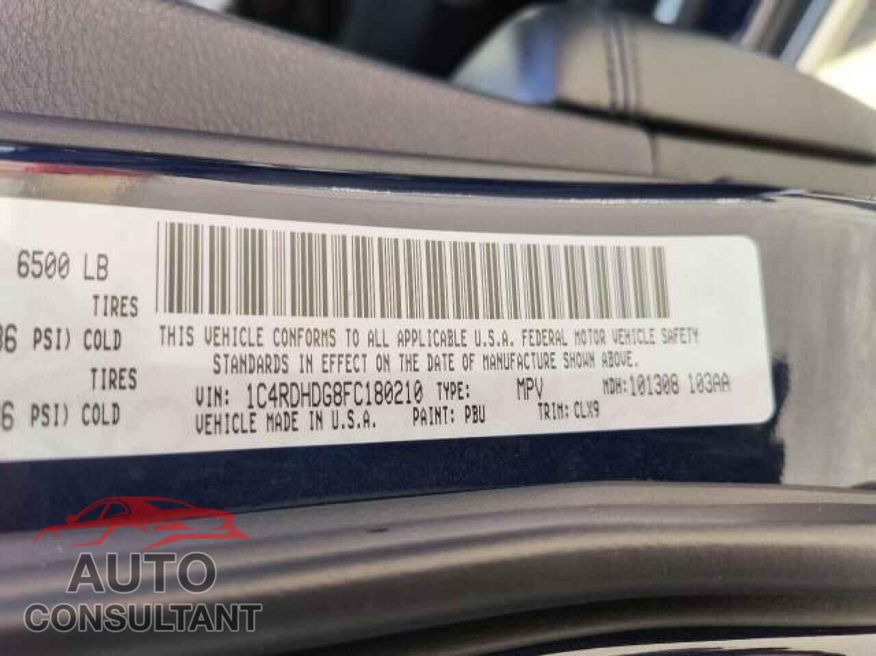 DODGE DURANGO 2015 - 1C4RDHDG8FC180210