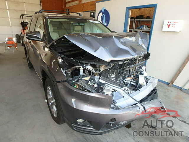 TOYOTA HIGHLANDER 2015 - 5TDJKRFHXFS159985