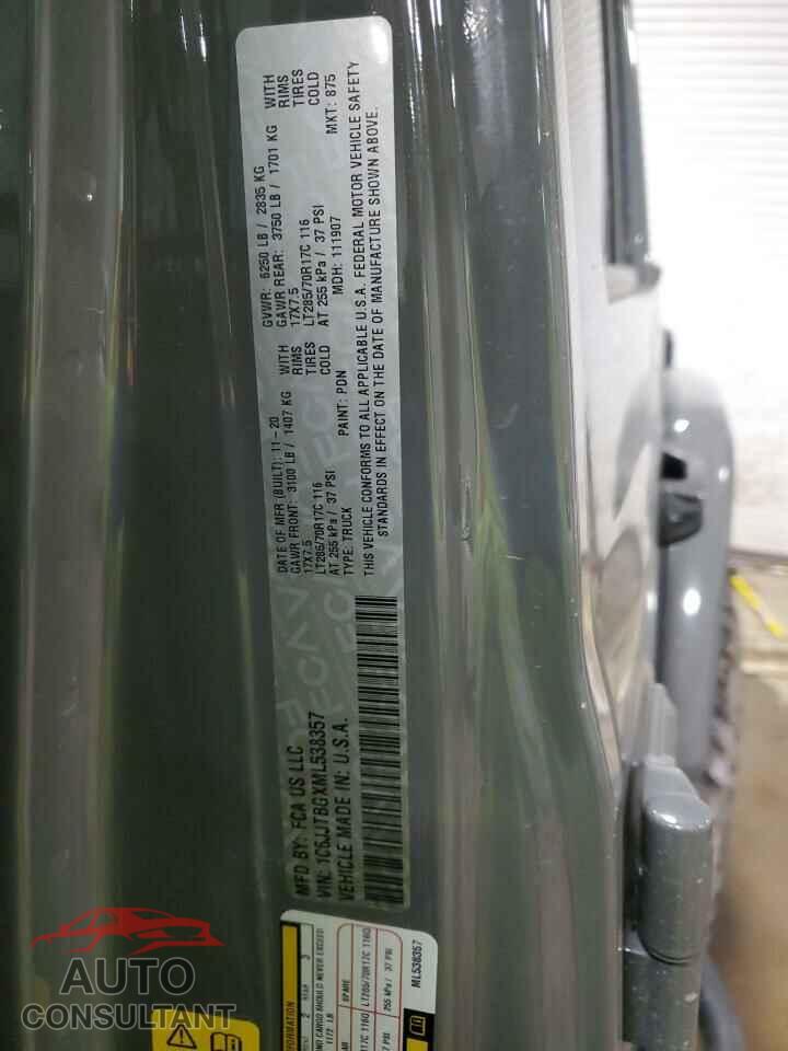 JEEP GLADIATOR 2021 - 1C6JJTBGXML538357