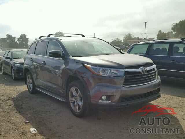 TOYOTA HIGHLANDER 2015 - 5TDDKRFH7FS104858