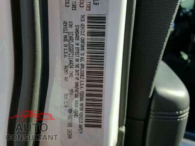 DODGE DURANGO 2015 - 1C4RDJDG6FC114424