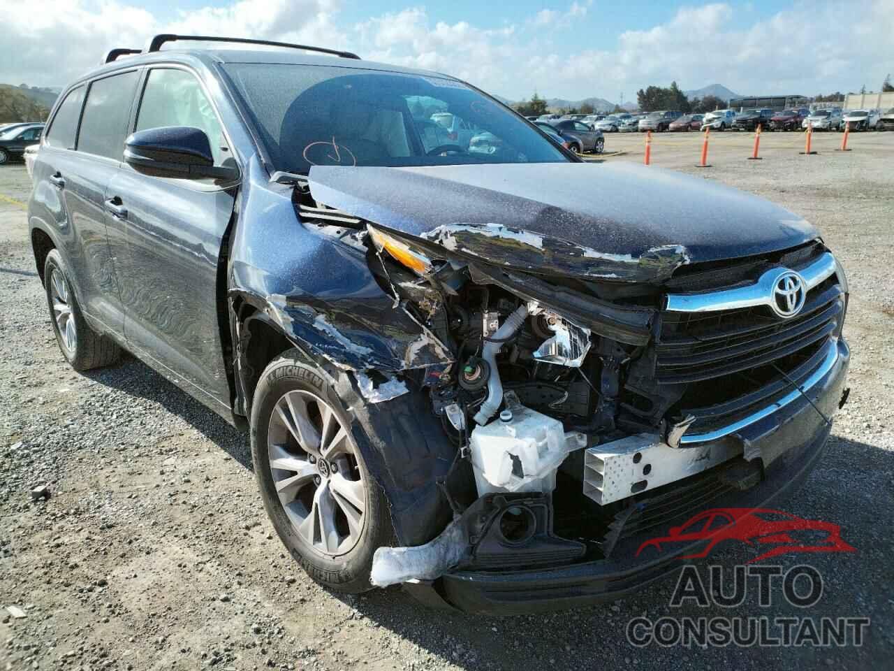 TOYOTA HIGHLANDER 2016 - 5TDZKRFH7GS163125