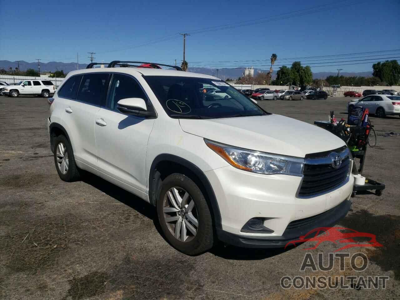 TOYOTA HIGHLANDER 2016 - 5TDZARFH1GS019900