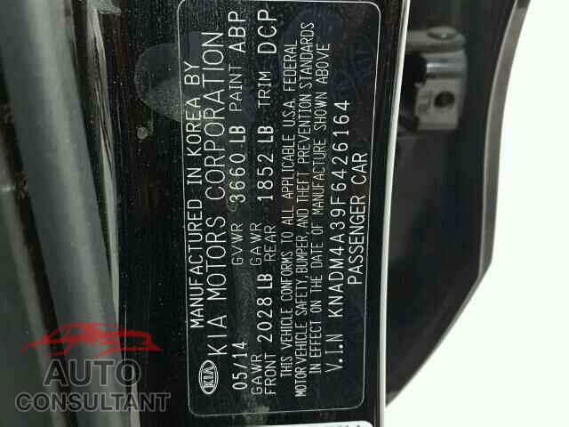 KIA RIO 2015 - KNADM4A39F6426164