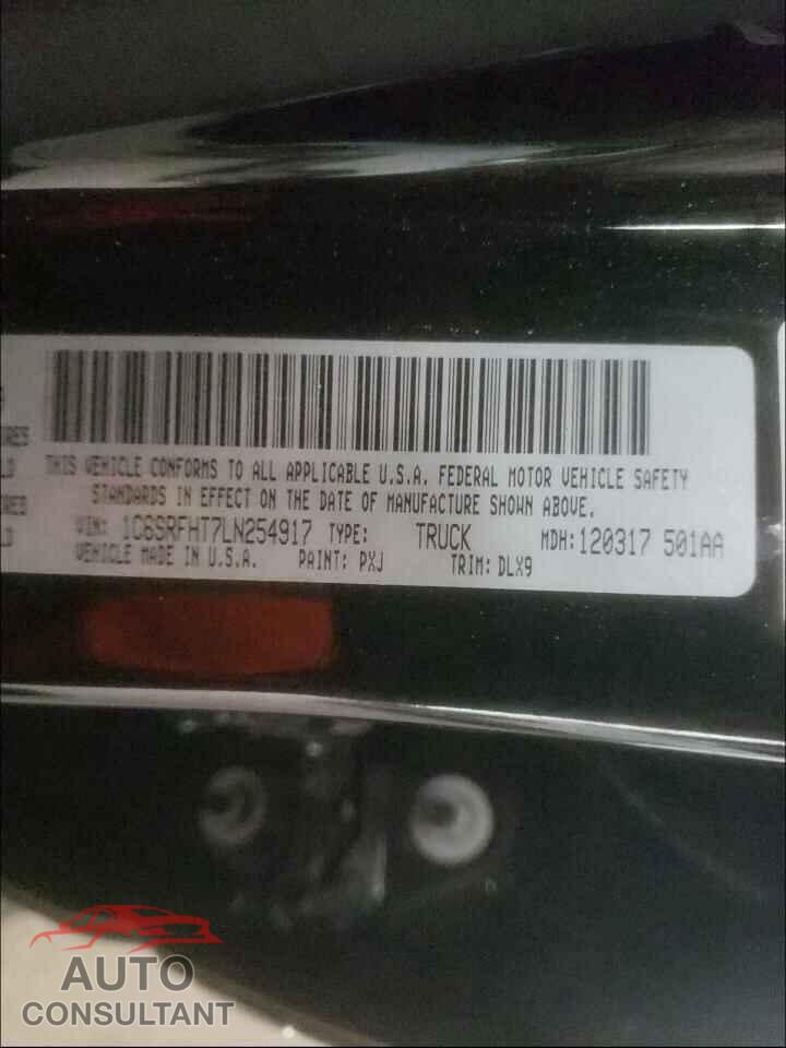 RAM 1500 2020 - 1C6SRFHT7LN254917