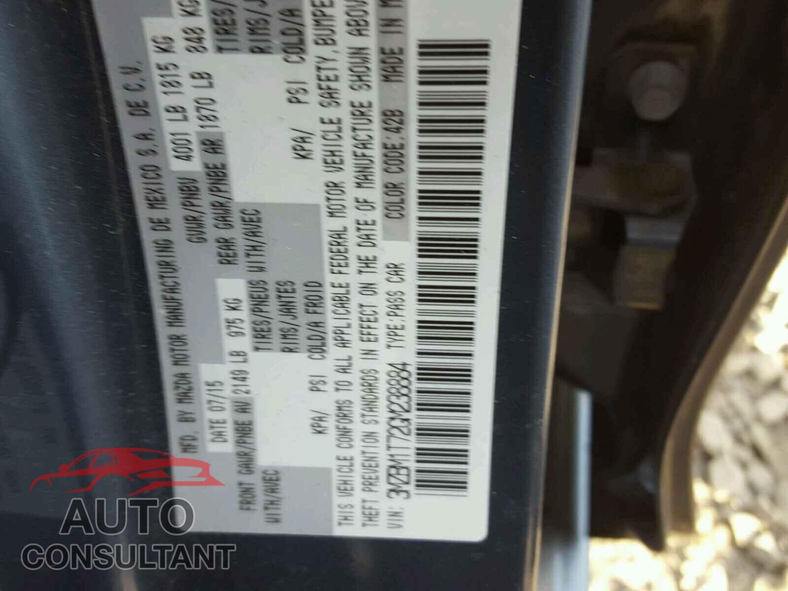 MAZDA 3 2016 - 3N1CN8EV7LL915973