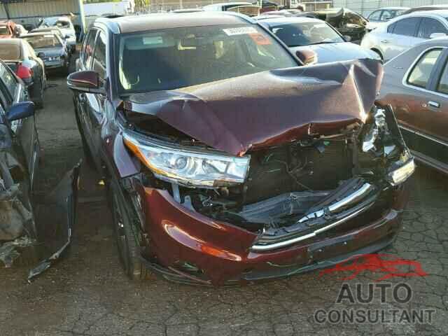 TOYOTA HIGHLANDER 2016 - 5TDJKRFHXGS327884