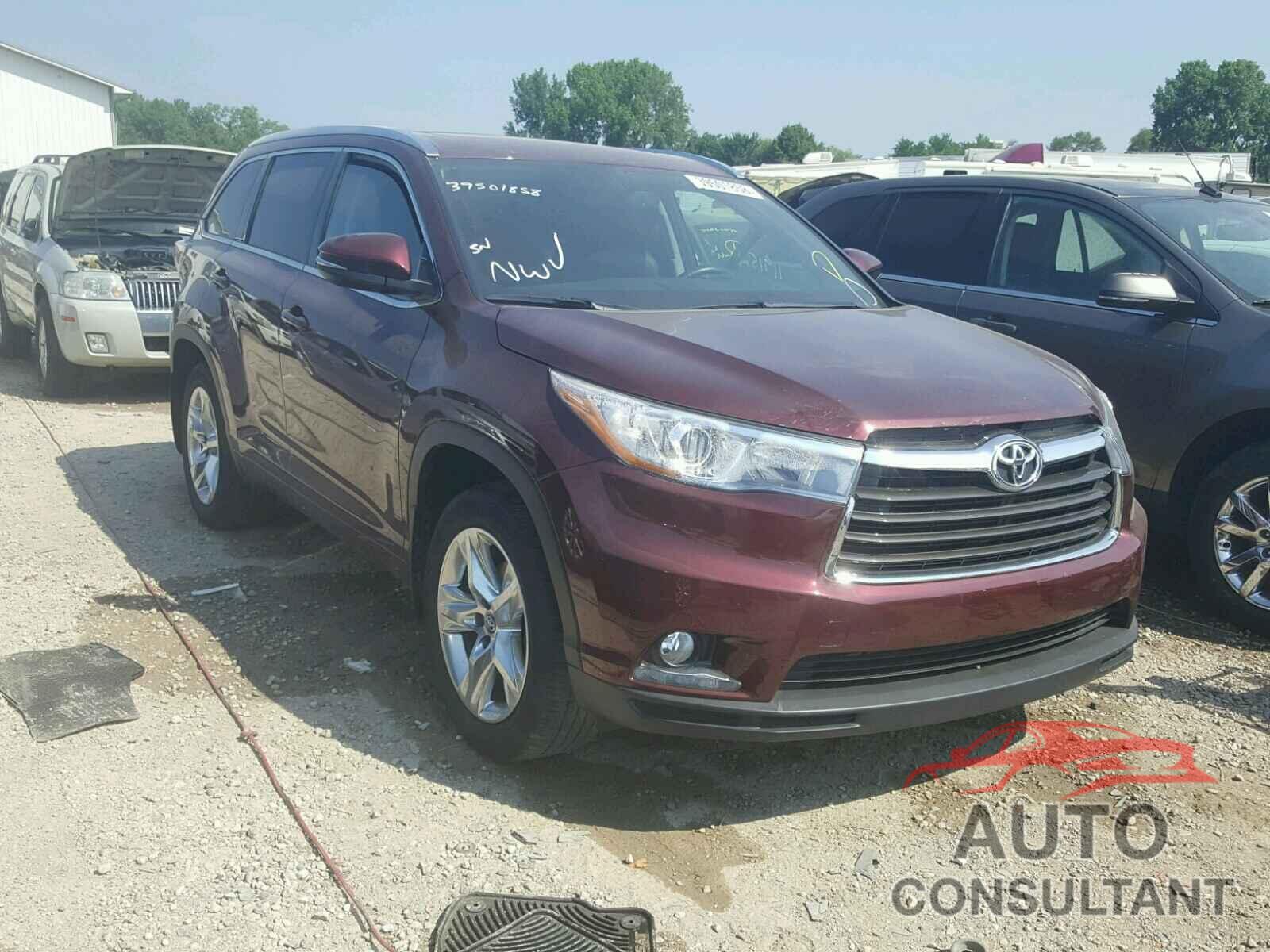 TOYOTA HIGHLANDER 2016 - 5TDDKRFH0GS318933