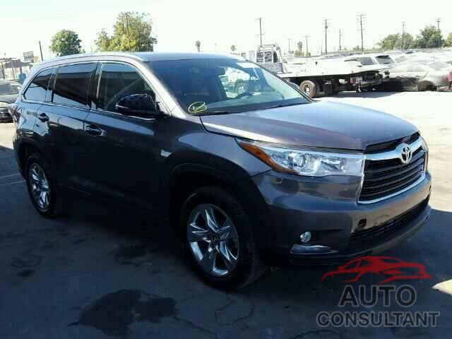 TOYOTA HIGHLANDER 2016 - 5TDYKRFH2GS147863