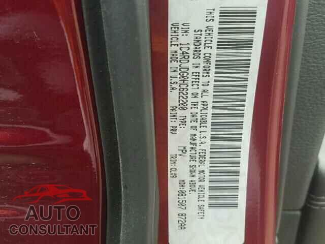 DODGE DURANGO 2017 - 1C4RDJDG0HC622200