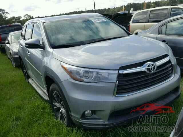 TOYOTA HIGHLANDER 2016 - 5TDKKRFH2GS149182