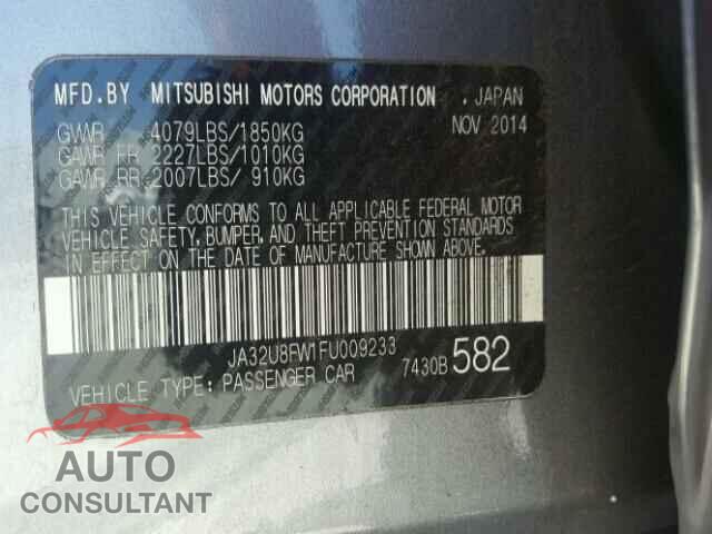 MITSUBISHI LANCER 2015 - JA32U8FW1FU009233