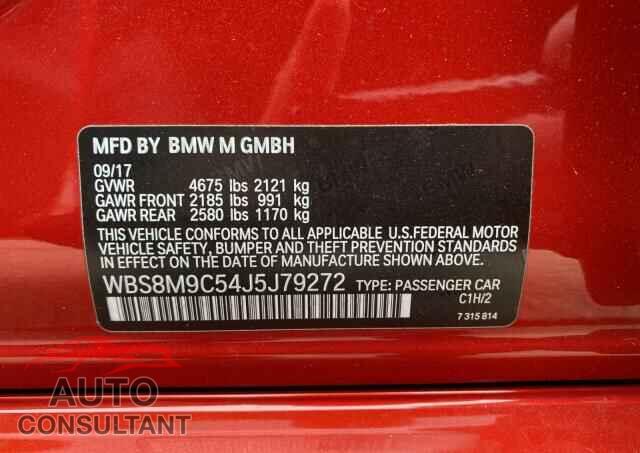 BMW M3 2018 - WBS8M9C54J5J79272