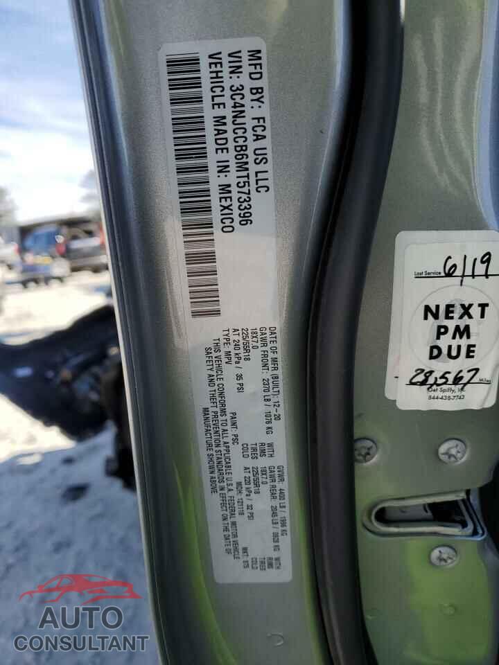 JEEP COMPASS 2021 - 3C4NJCCB6MT573396