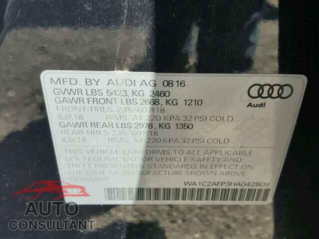AUDI Q5 2017 - WA1C2AFP3HA042809